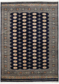 219X302 絨毯 オリエンタル パキスタン ブハラ 2Ply ブラック/グレー (ウール, パキスタン) Carpetvista