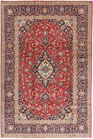 Keshan Matta 200X305 Röd/Grå Ull, Persien/Iran Carpetvista