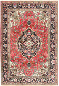 絨毯 ペルシャ タブリーズ 200X287 レッド/ベージュ (ウール, ペルシャ/イラン)