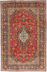 195X300 Dywan Orientalny Keszan Czerwony/Beżowy (Wełna, Persja/Iran) Carpetvista