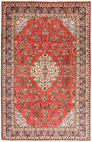  Oosters Hamadan Vloerkleed 200X310 Rood/Oranje Wol, Perzië/Iran Carpetvista