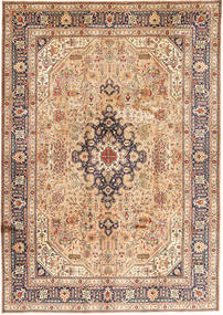 247X343 Tabriz Signed: Ghanizadeh Rug Oriental Beige/Brown (Wool, Persia/Iran) Carpetvista