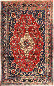  Persisk Hamadan Tæppe 228X355 Rød/Mørkegrå (Uld, Persien/Iran)