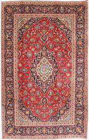 Tapete Persa Kashan 198X303 Vermelho/Bege (Lã, Pérsia/Irão)