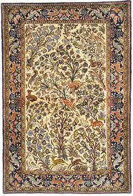  Qum Kork/Silk Rug 104X185 Persian Wool Small