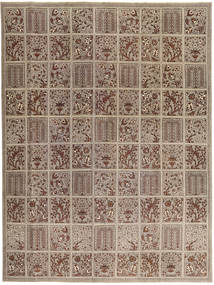 絨毯 タブリーズ パティナ 270X364 茶色/オレンジ 大きな (ウール, ペルシャ/イラン)