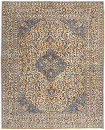 297X375 絨毯 カシャン パティナ オリエンタル ベージュ/茶色 大きな (ウール, ペルシャ/イラン) Carpetvista
