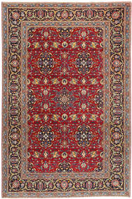 208X317 Tapete Oriental Kashan Patina Vermelho/Cinzento (Lã, Pérsia/Irão) Carpetvista