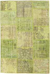  Patchwork Tapete 159X235 Lã Verde/Luz Verde Pequeno Carpetvista