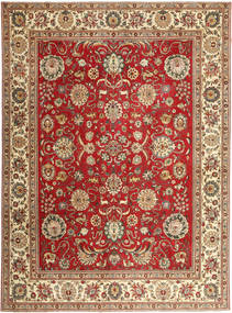  Tabriz Patina Rug 290X390 Persian Wool Beige/Red Large Carpetvista