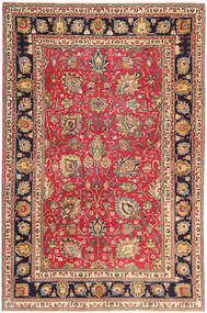 絨毯 ペルシャ タブリーズ パティナ 195X295 レッド/ベージュ (ウール, ペルシャ/イラン)