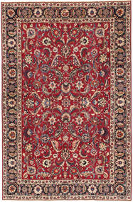 Tapete Oriental Mashad Patina 197X300 Vermelho/Vermelho Escuro (Lã, Pérsia/Irão)