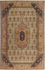  Orientalisk Tabriz Patina Matta 195X305 Brun/Beige Ull, Persien/Iran Carpetvista