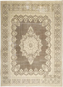  Kerman Patina Rug 285X388 Persian Wool Beige/Orange Large Carpetvista