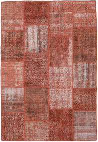 158X232 Patchwork Teppich Moderner Rot/Braun (Wolle, Türkei) Carpetvista