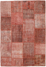  Patchwork Rug 158X232 Wool Red/Brown Small Carpetvista