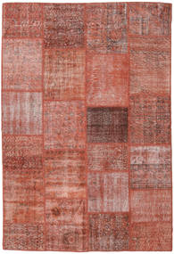 Patchwork Rug 159X234 Red Wool, Turkey Carpetvista