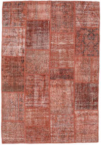  Patchwork Rug 158X232 Wool Red Small Carpetvista