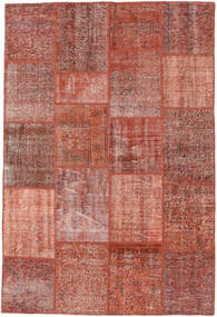 158X235 Patchwork Teppich Moderner Rot/Orange (Wolle, Türkei) Carpetvista