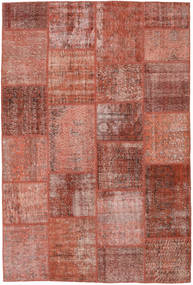  Patchwork Tapete 157X234 Lã Vermelho/Laranja Pequeno Carpetvista