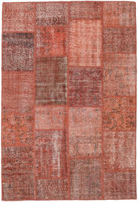 絨毯 パッチワーク 158X233 レッド/茶色 (ウール, トルコ)