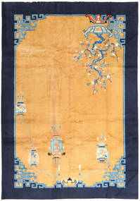 185X267 Tapis D'orient Chinese Antique Art Deco 1920 (Laine, Chine)