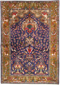  Orientalisk Tabriz Matta 102X144 Ull, Persien/Iran