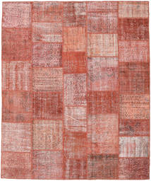  Patchwork Rug 247X298 Wool Red/Light Pink Large Carpetvista