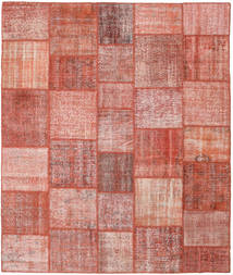  Patchwork Rug 251X298 Wool Red/Light Pink Large Carpetvista