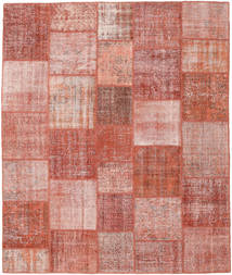 Patchwork Rug 251X297 Red/Light Pink Large Wool, Turkey Carpetvista