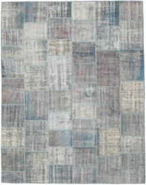  Patchwork Rug 241X305 Wool Grey/Light Grey Large Carpetvista