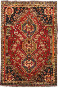  110X168 Medallion Small Qashqai Rug Wool, Carpetvista