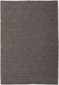  200X300 Plain (Single Colored) Svea Rug - Dark Brown Wool