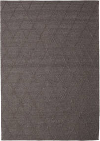Svea 250X350 Large Dark Brown Plain (Single Colored) Wool Rug