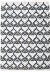 Aino 210X290 グレー/薄い灰色 幾何学模様 絨毯 