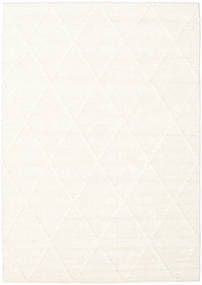 Svea 140X200 Small Ivory White Plain (Single Colored) Wool Rug