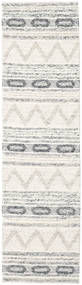  80X300 小 Knut 絨毯 - ライトグレー/オフホワイト ウール