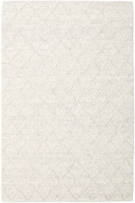  200X300 Quadrado Rut Tapete - Cinzento Claro/Branco Creme Lã