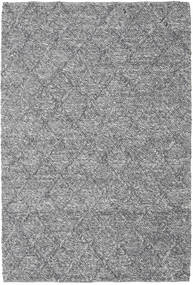 Rut 160X230 Cinza Escuro Quadrado Tapete Lã