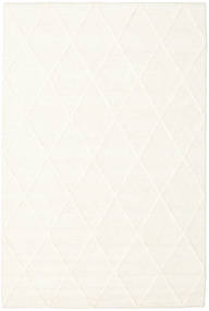 Svea 160X230 Ivory White Plain (Single Colored) Wool Rug 