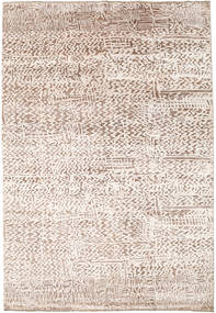  Damask Indo Rug 203X298 Wool Beige/Light Grey Carpetvista