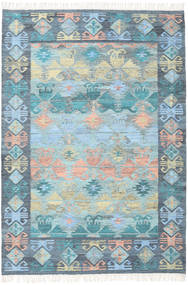 Azteca 160X230 ブルー/マルチカラー ウール 絨毯