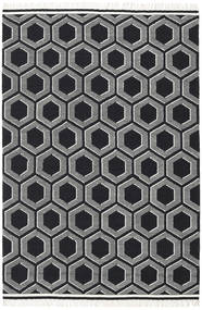 Opti 200X300 ブラック/ホワイト 幾何学模様 絨毯