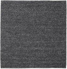 Bubbles 250X250 Large Black Plain (Single Colored) Square Wool Rug