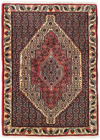 77X105 Alfombra Oriental Senneh Rojo/Beige (Lana, Persia/Irán) Carpetvista