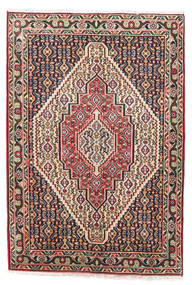 Tapete Senneh 75X110 Vermelho/Vermelho Escuro (Lã, Pérsia/Irão)