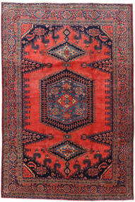 Wiss Vloerkleed 223X330 Rood/Donker Roze Wol, Perzië/Iran Carpetvista