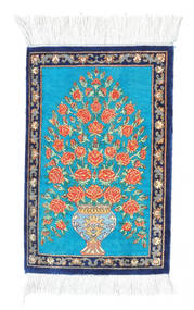 絨毯 クム シルク 30X40 (絹, ペルシャ/イラン)