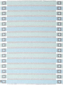 Tradition インドア/アウトドア用ラグ 洗える 150X200 小 ブルー/グリーン ストライプ 絨毯