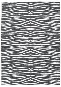 Zebra インドア/アウトドア用ラグ 洗える 150X210 小 ブラック 動物 絨毯